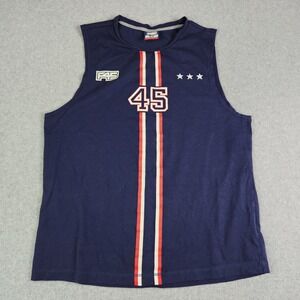 Functional‎ 45 Training Tank Top Men XL Navy Blue Athletic Stretch Sleeveless
